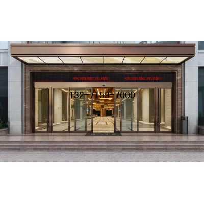 鄭州寫(xiě)字樓自動(dòng)感應(yīng)大門(mén)安裝效果圖，寫(xiě)字樓電動(dòng)門(mén)圖片圖1