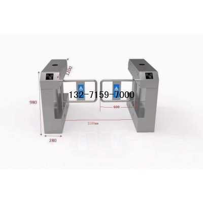 不銹鋼擺閘尺寸多大，人臉識別單通行人行通道擺閘，鄭州同創(chuàng)自動(dòng)門圖1