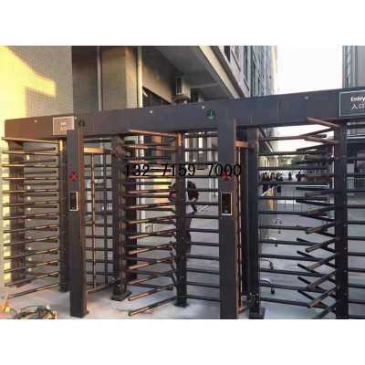 小區(qū)門禁自動轉(zhuǎn)門，鄭州單向通行不銹鋼轉(zhuǎn)門圖2