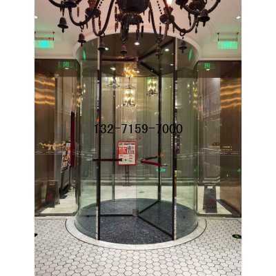 電動(dòng)三翼自動(dòng)旋轉(zhuǎn)水晶門玻璃尺寸圖紙及自動(dòng)旋轉(zhuǎn)門安裝結(jié)構(gòu)切面圖圖2