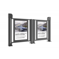 鄭州小區(qū)人行通道廣告門