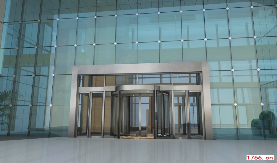 不銹鋼自動旋轉門