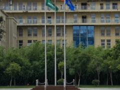 項目部旗桿旗臺規(guī)格尺寸圖片_項目部旗臺位置