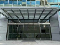 不銹鋼拉絲自動(dòng)感應(yīng)門_智能玻璃門