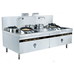 雙炒雙溫帶炮臺(tái)，鄭州廚具加工廠圖2