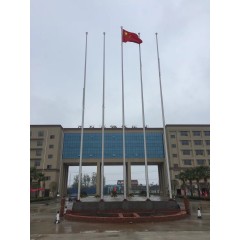 企業(yè)旗桿高度標(biāo)準(zhǔn)，企業(yè)旗桿間距，企業(yè)旗桿數(shù)量，鄭州同創(chuàng)不銹鋼旗桿廠家說工廠旗桿幾根圖2