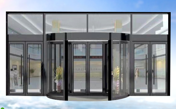 黑鈦金旋轉(zhuǎn)門效果圖